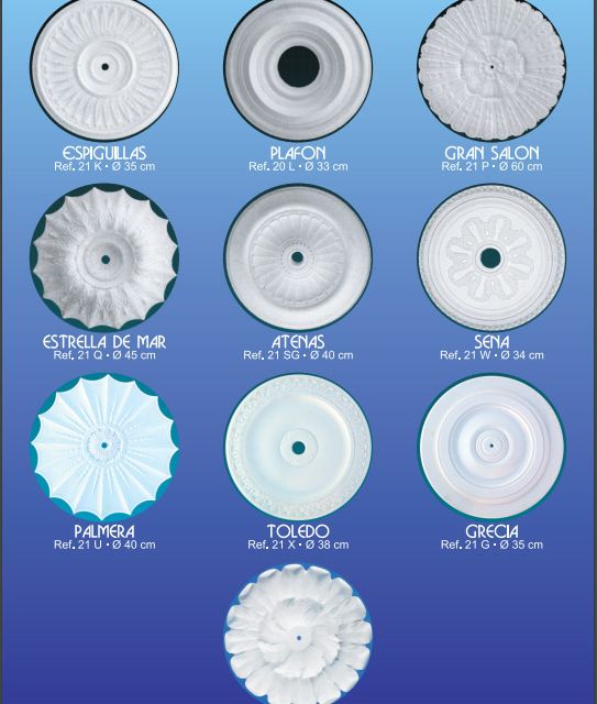 La Maruxiña florones de escayola