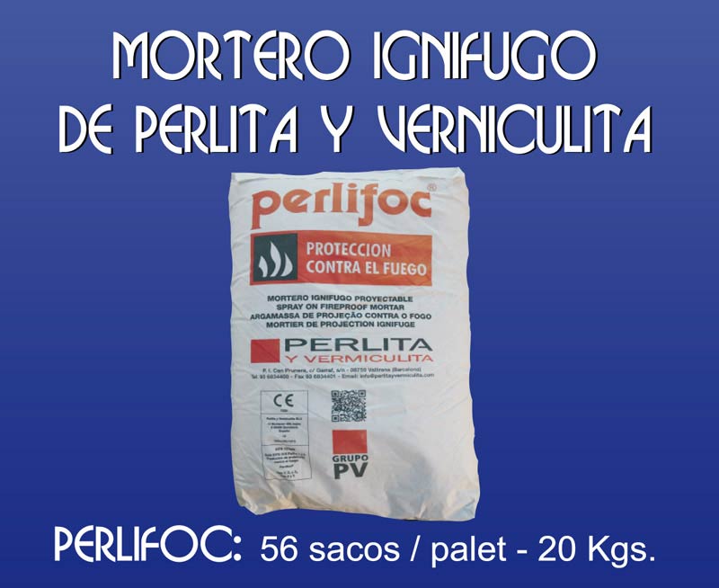 La Maruxiña mortero ignífugo de perlita 